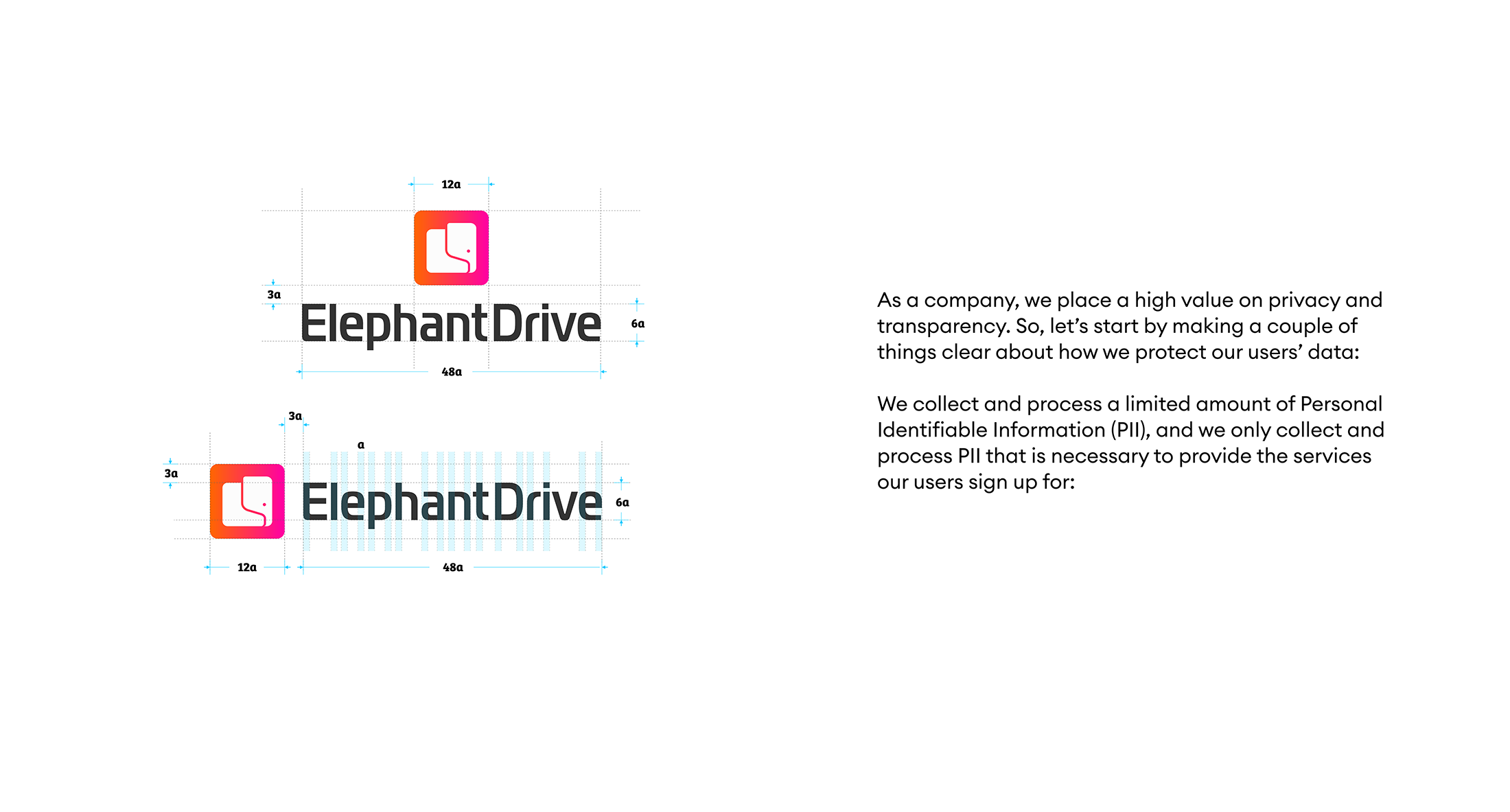 ElephantDrive Brand Mark & Spacing